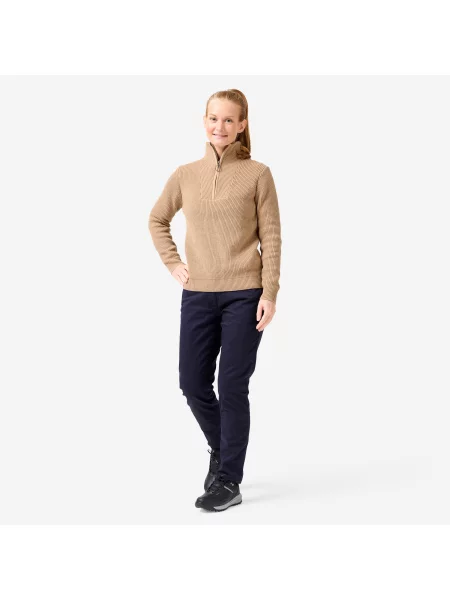 Sweter do golfa beżowy