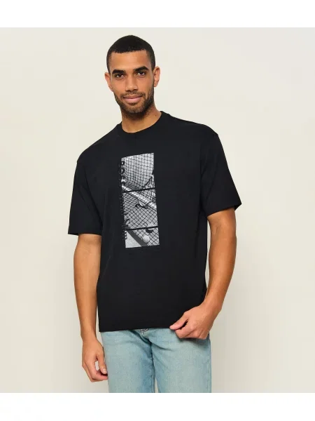 BOSS GREEN Tricou TS_Teddy GRX negru