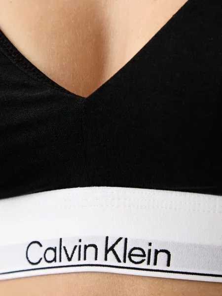Calvin Klein Underwear триъгълен сутиен с модал черно