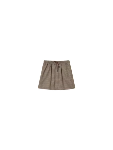 Spódnica Twinset w kratę brązowa