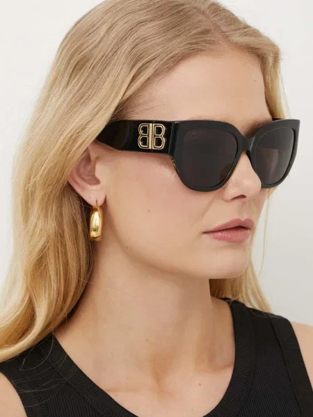 Balenciaga ochelari de soare femei negru