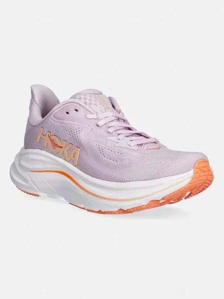 Dámske bežecké topánky HOKA Clifton 10 lilac cream/tangerine glow ružová