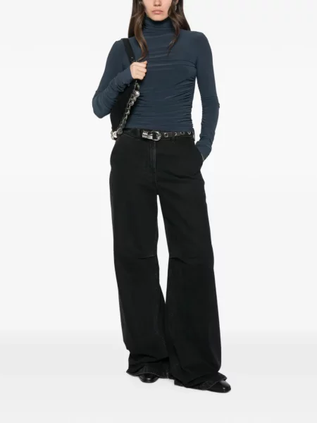 Top Patrizia Pepe drapat albastru
