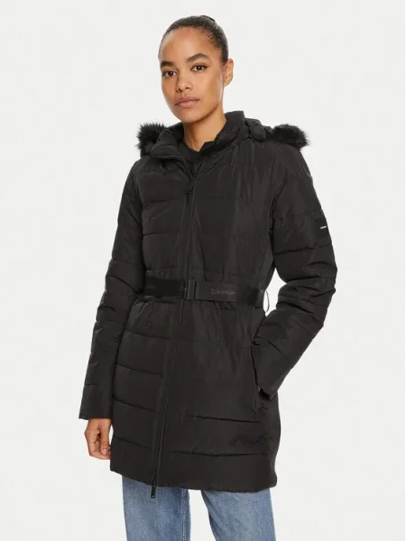 Calvin Klein Vatovaná bunda čierna