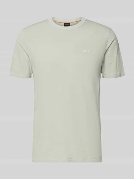 T-shirt o kroju regular fit z czystej bawełny model ‘TEGOOD’ Boss Orange