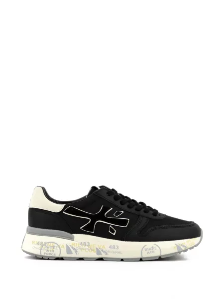 Sneakerși Premiata cu șireturi din dantelă negru