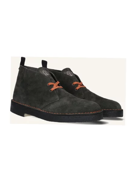 Trzewiki Clarks zamszowe zielone
