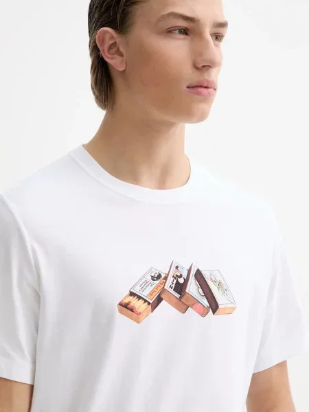 Футболка PS Paul Smith з принтом білий