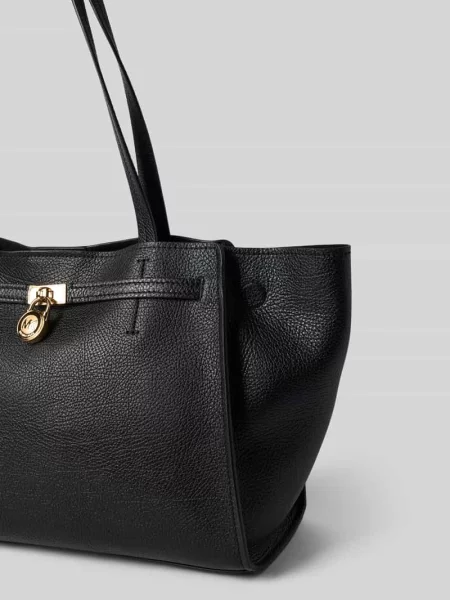 Torebka z prawdziwej skóry model HAMILTON' Michael Michael Kors czarna