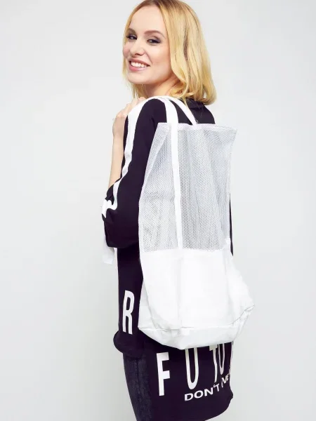 Ажурен чанта Yups бяло