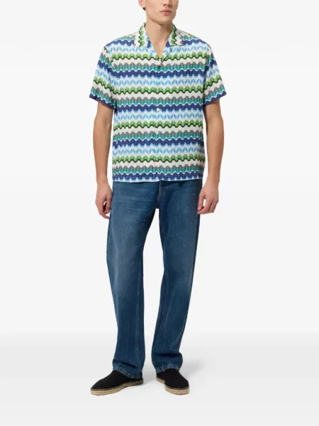 Scurt cămașă Missoni cu imagine albastru