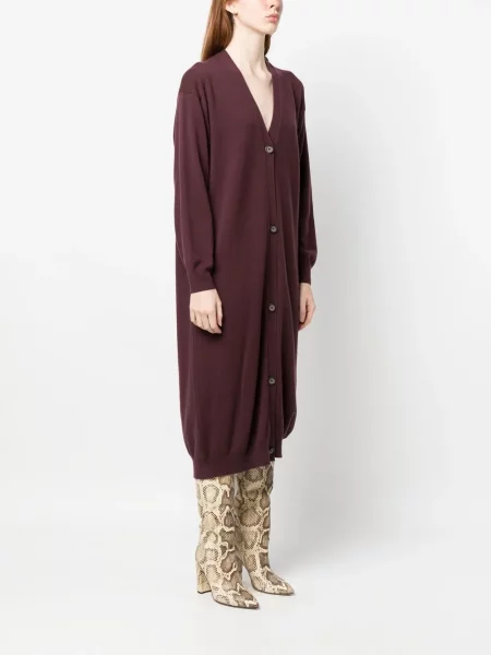 Cardigan Paula din cașmir lung violet