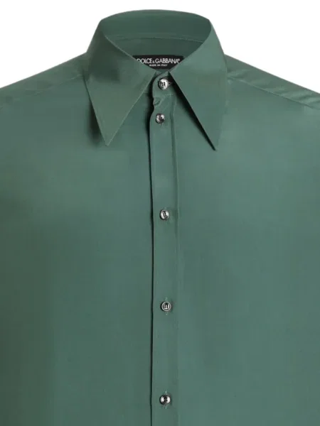 Cămașă Dolce & Gabbana de mătase verde
