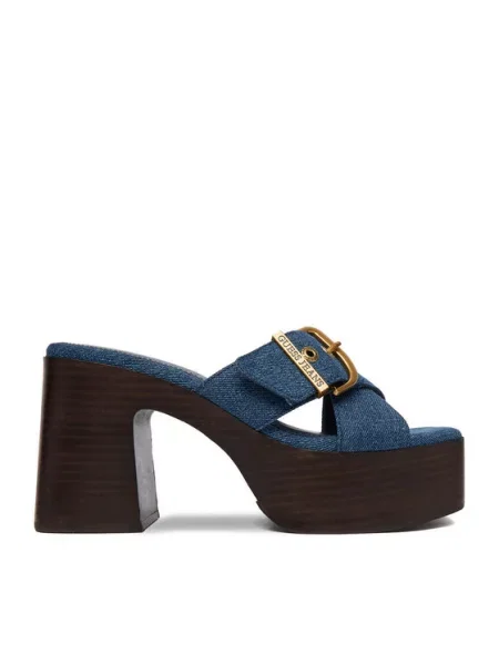 Papuci Guess Jeans albastru