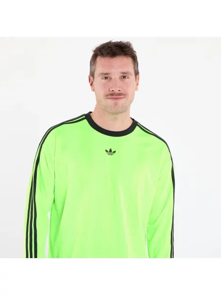 Дълго тениска Adidas Originals с дълъг ръкав от джърси черно