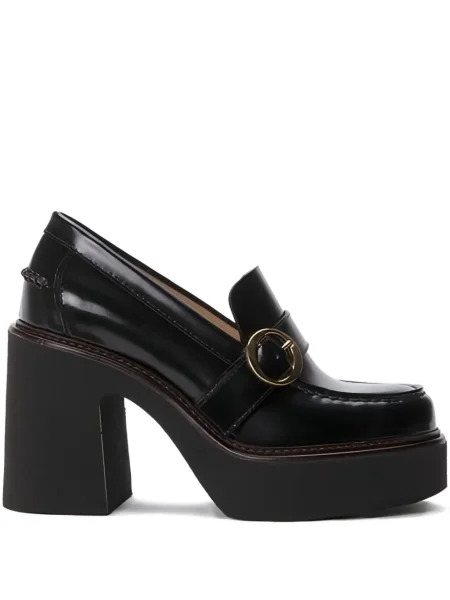 Loafers Odissì na platformě černé