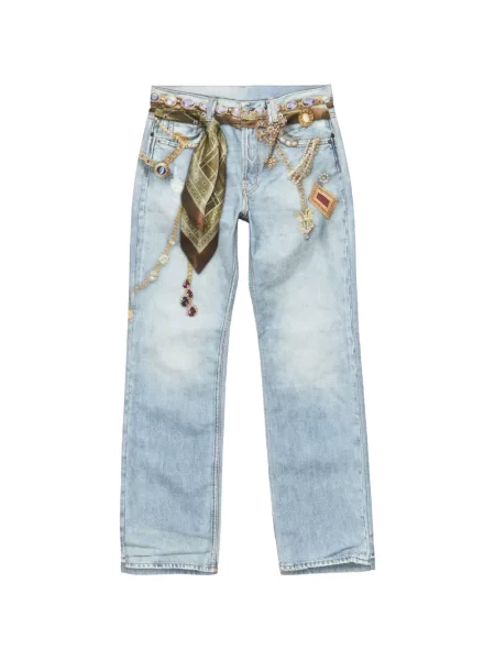 Blugi Acne Studios din canvas albastru