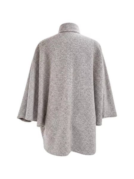 Palton Eleventy cu model herringbone gri