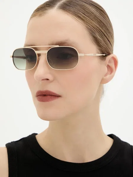 Moschino okulary przeciwsłoneczne złoty