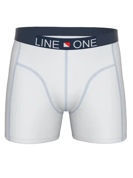 Line One Boxerky Herren Boxershorts aus Baumwolle' bílá