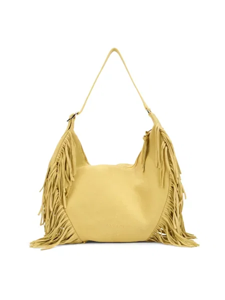 Torebka Orciani zamszowa żółta