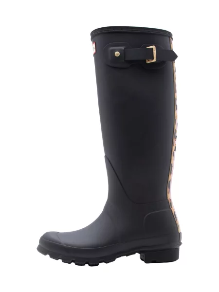 HUNTER Cizme de cauciuc maro / roz negru