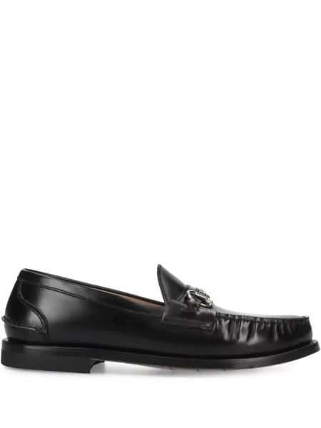 Bőr loafer Premiata fekete