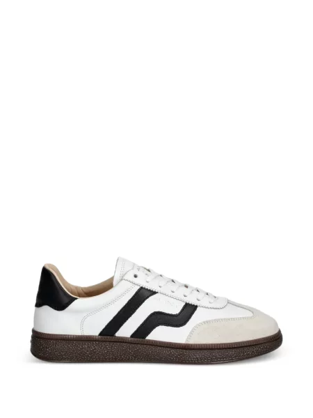 Sneakerși Gant din piele de căprioară cu dungi alb