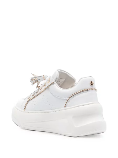 Sneakerși Cult din piele alb