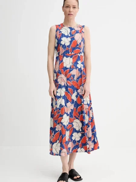 Marc O'Polo rochie bleumarin maxi evazată