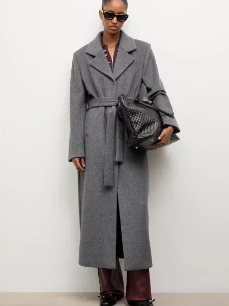 Answear Lab płaszcz przejściowy szary
