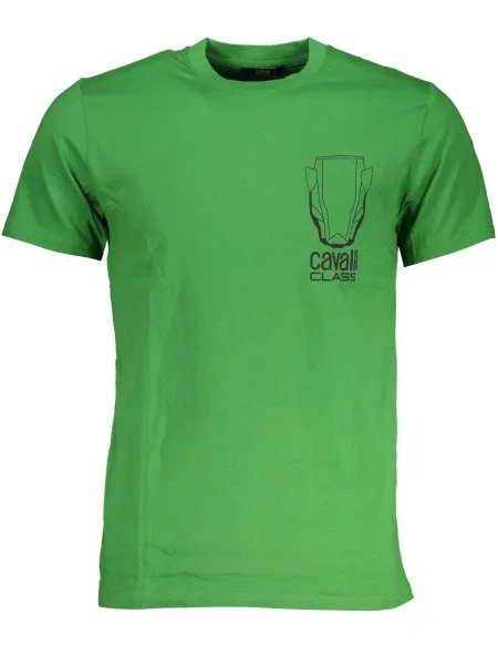 Tricou Cavalli Class scurt verde