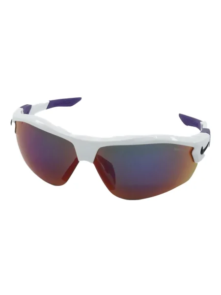 Ochelari de soare Nike cu cordon din jerseu cu imprimeu abstract gri
