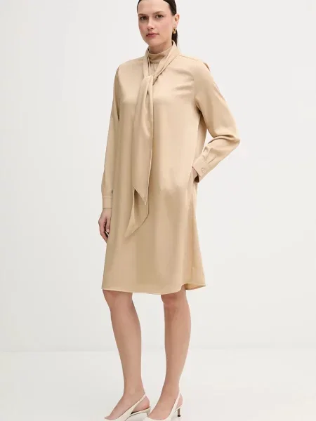 Marc Aurel sukienka mini prosta beżowy
