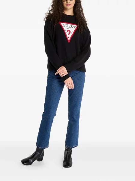 Pulover Guess cu autograf negru