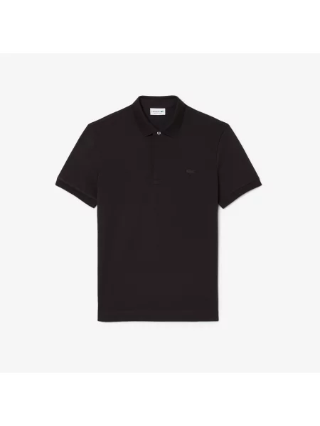 Lacoste Koszulka Polo Paryż Regular Fit Ciemnobrązowa brązowy