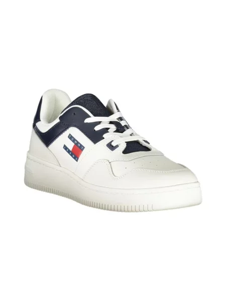 Lniane sneakersy Tommy Hilfiger białe