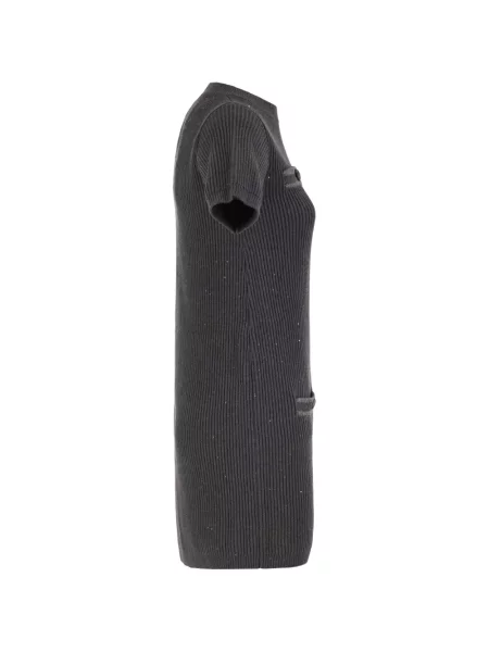 Rochie Brunello Cucinelli cu paiete tricotate gri