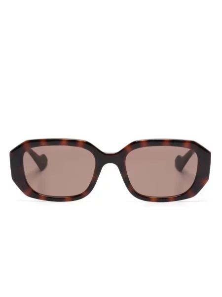 Ochelari de soare Gucci Eyewear cu imprimeu geometric maro