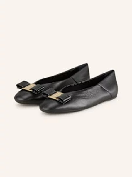 Ferragamo Baleríny Vanna černá