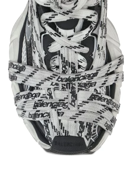 Маратонки Balenciaga с връзки с дантела бяло