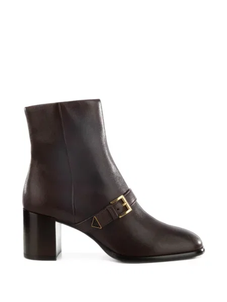 Botine Prada din piele maro