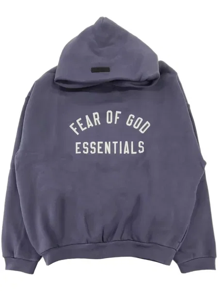 Hanorac din fleece Fear Of God Essentials din fleece albastru