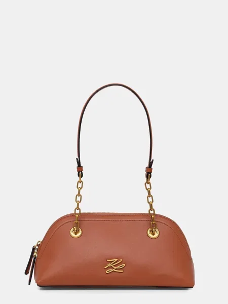 Karl Lagerfeld torebka bagietka K/AUTOGRAPH brązowa