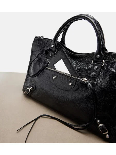 Geantă shopper Balenciaga din piele negru