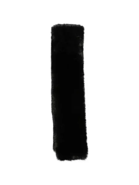 Fular By Malene Birger cu blană negru