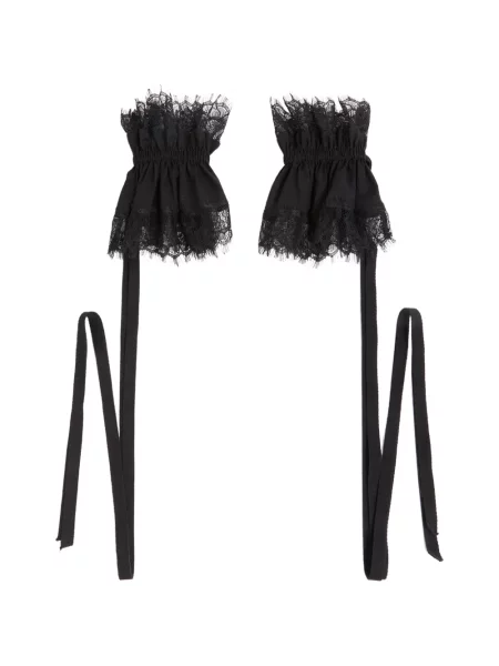 Mănuși Ann Demeulemeester din dantelă negru