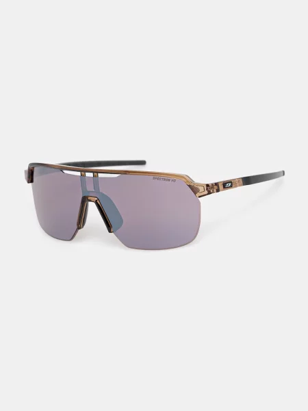 Okulary przeciwsłoneczne Julbo Frequency Spectron HD shiny translu brown/black czarne