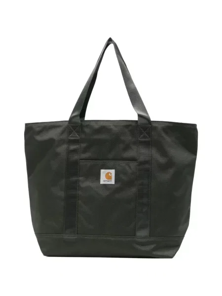 Geantă Carhartt Wip cu autograf verde