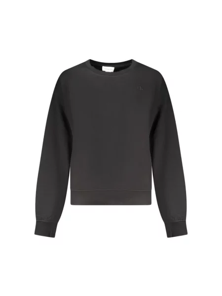 Bluza Calvin Klein frotte z logo czarna